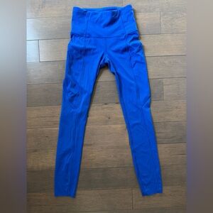 Lululemon Fast Free High Rise Crop NULUX 23” Size 0 Wild Bluebell